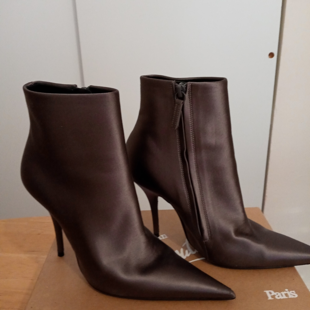 Balenciaga Satin Knife booties